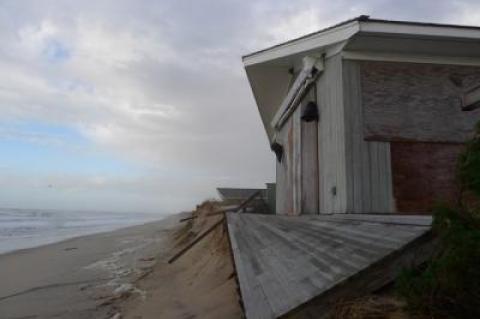 White Sands Motel after Hurricane Sandy