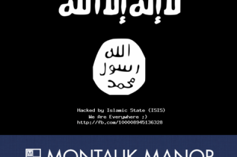 A screenshot of the Montauk Manor's website on Saturday evening. A screenshot of the Montauk Manor's website on Saturday evening.