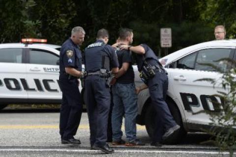 After searching for him for nearly three hours, police took Valon Shoshi into custody on Springs-Fireplace Road in East Hampton at around 12:45 p.m. Friday. After searching for him for nearly three hours, police took Valon Shoshi into custody on Springs-Fireplace Road in East Hampton at around 12:45 p.m. Friday.