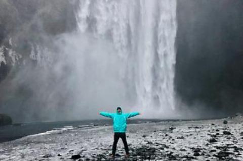 After the Spartan Ultra world championships, Anthony Daunt visited the 200-foot-high Skogafoss waterfall on Iceland’s south coast.
