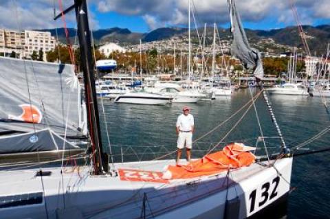 Having returned to the island of Madeira, the trans-Atlantic sailor could smile.