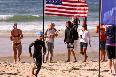 Lori King, who has the Catalina Channel and the Ibiza 27K among her credits, said she was glad to see swimmers here were accustoming themselves to open water swims at a young age.