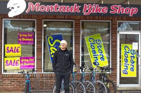 The biking industry nationwide, not just in Montauk, has been taking big hits, Chris Pfund says.