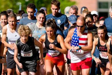 Paige Duca (196) would have won had she not run onto North Haven once over the Jordan C. Haerter Memorial Bridge.