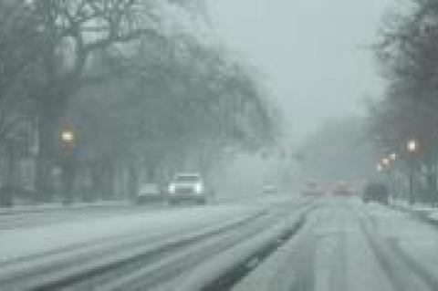 East Hampton's Main Street, Thursday morning