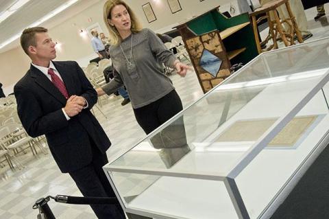 After placing the winning bids in an auction of a rare copy of the Declaration of Independence and a trove of historical documents linked to East Hampton, Holly M. Kinyon talked with Kip Blanchard of Blanchard’s Auction House in Potsdam, N.Y.