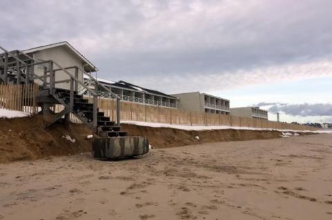 An erosion-control project installed by the Army Corps of Engineers on the Montauk beach, dubbed “Dirtbag Beach,” has made it into Senator Jeff Flake’s annual “Wastebook,” a compendium of government pork and boondoggles.