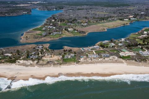 A recent study conducted as part of East Hampton Town's coastal assessment resiliency plan found that, in terms of storm surge, East Hampton Village, above, and Napeague "have the highest exposed dollar value" in the short and long term.