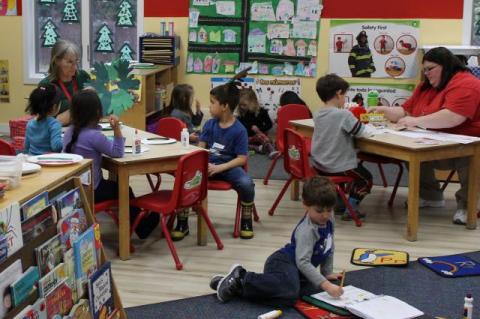 The Eleanor Whitmore Early Childhood Center, above, has run a prekindergarten program for the East Hampton School District since 1997.