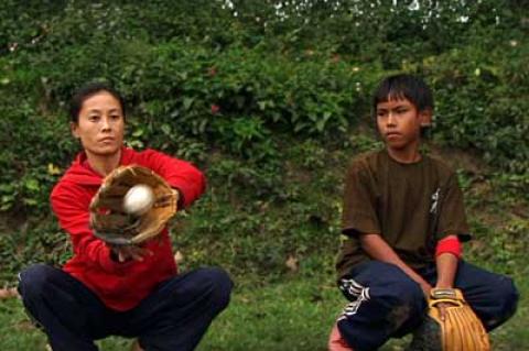 “The Only Real Game,” a study of how baseball provides release from the daily struggles of the residents of Manipur, India, will be shown Friday at the Bay Street Theatre in Sag Harbor. “The Only Real Game,” a study of how baseball provides release from the daily struggles of the residents of Manipur, India, will be shown Friday at the Bay Street Theatre in Sag Harbor.