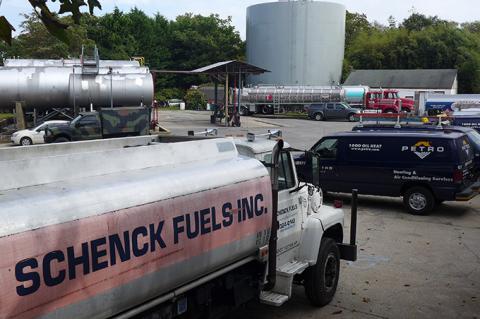 Petro vans could already been seen in the former Schenck Fuels parking lot on Tuesday. Petro vans could already been seen in the former Schenck Fuels parking lot on Tuesday.