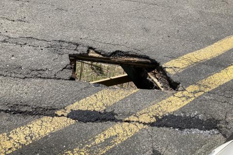 Cranberry Hole Road bridge closed